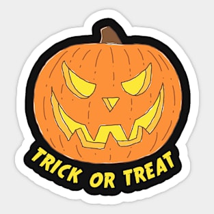 HALLOWEEN PUMPKIN TRICK OR TREAT Sticker